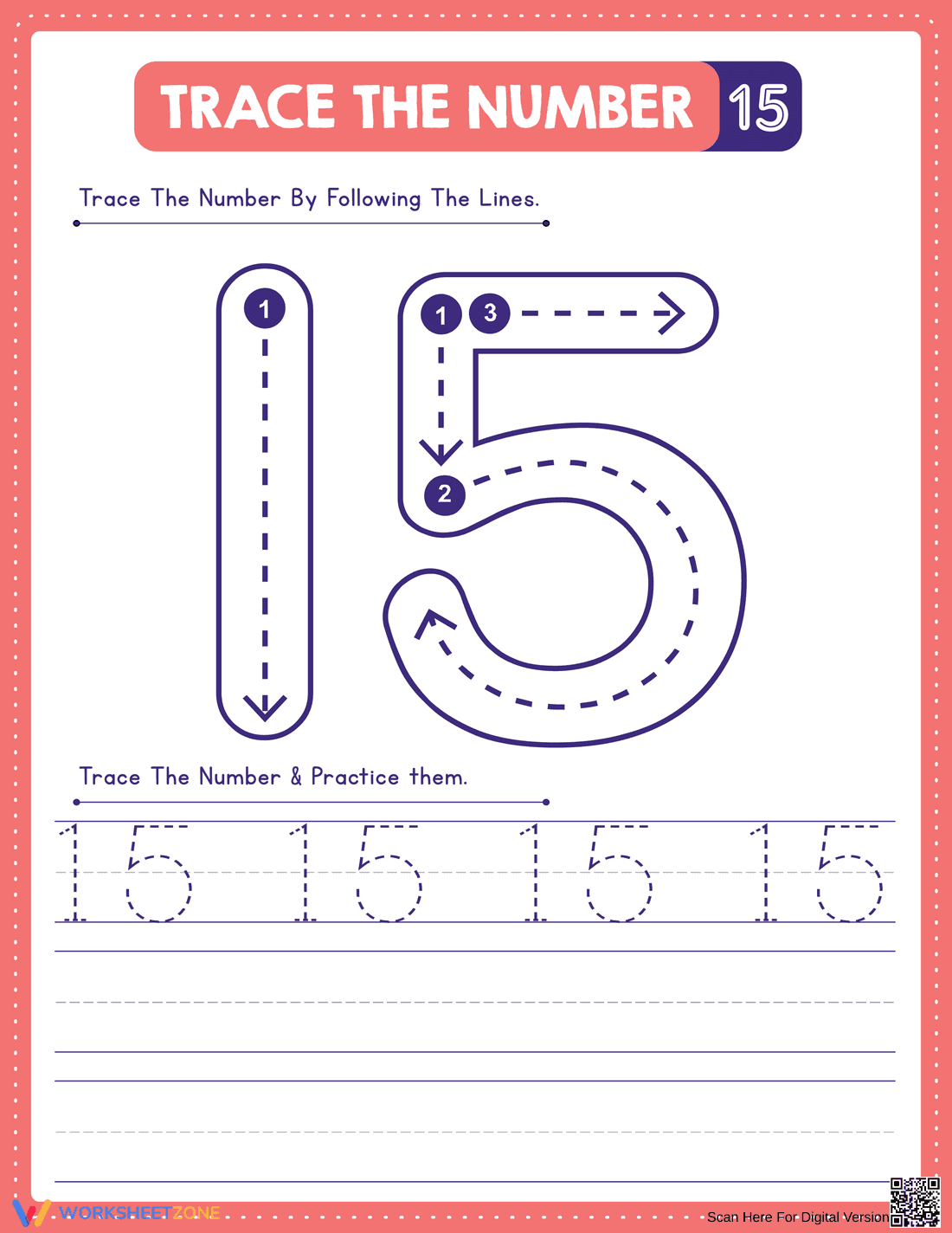 Learn Number Fifteen - Page 1
