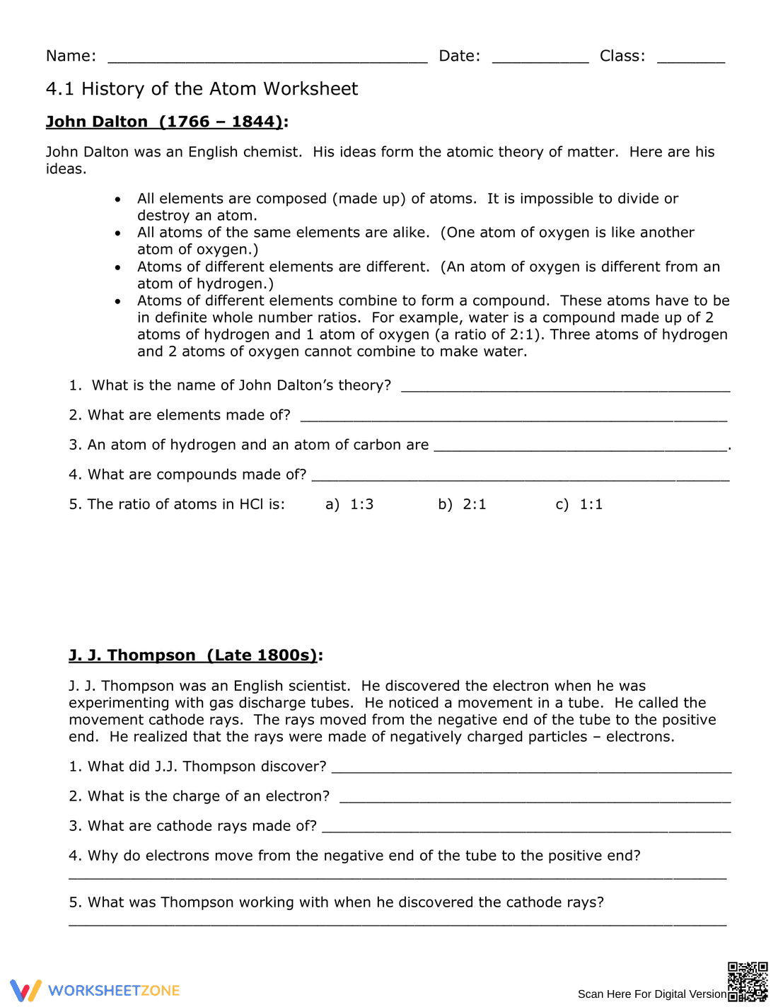 Learn History of the Atom - Page 1