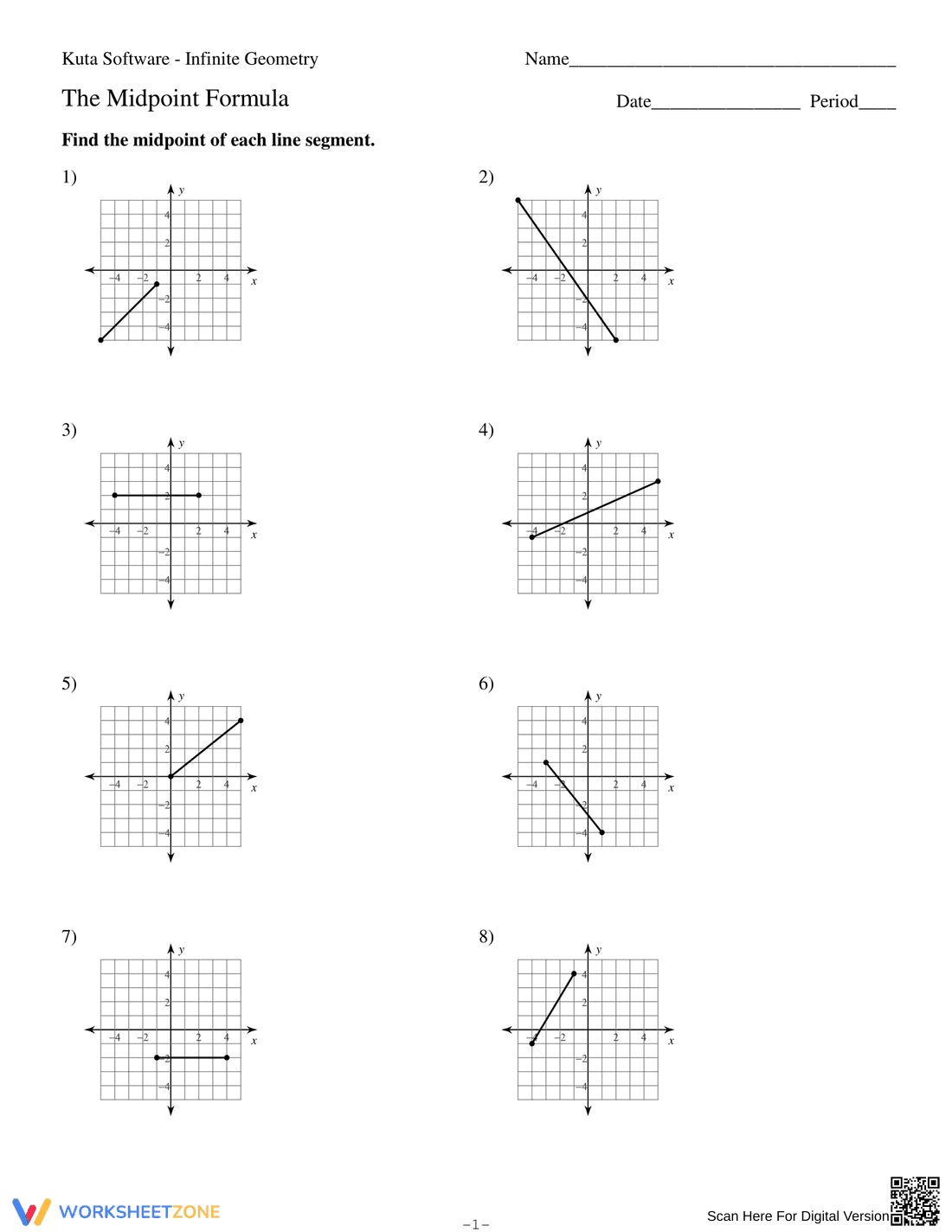 Apply the Midpoint Formula: Find the Center Point - Page 1