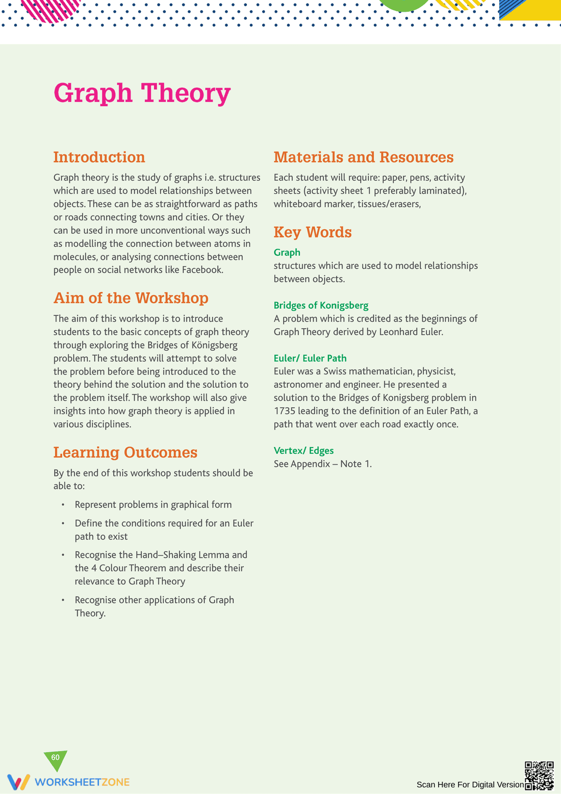 Enhance Your Knowledge of Graph Theory - Page 1