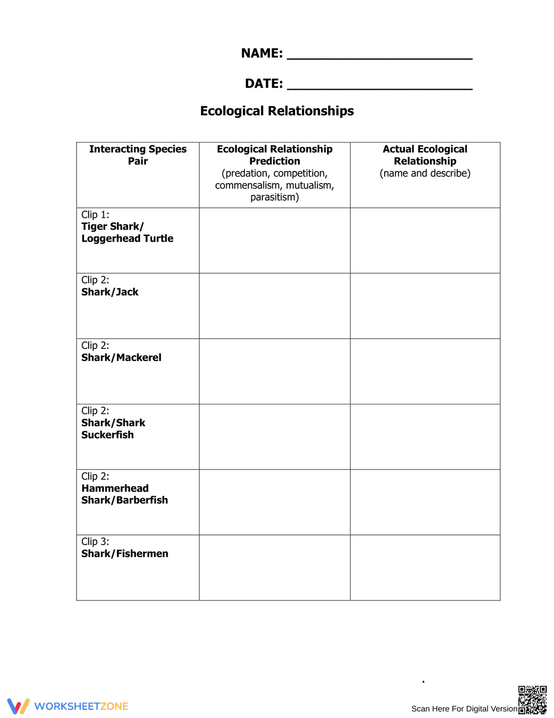 Study Ecological Relationships in Ecosystems - Page 1