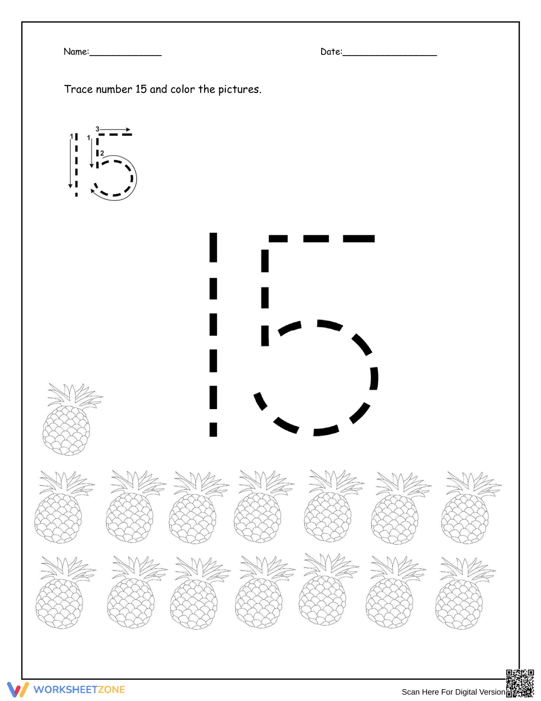 Number 15 and Pineapples - Page 1