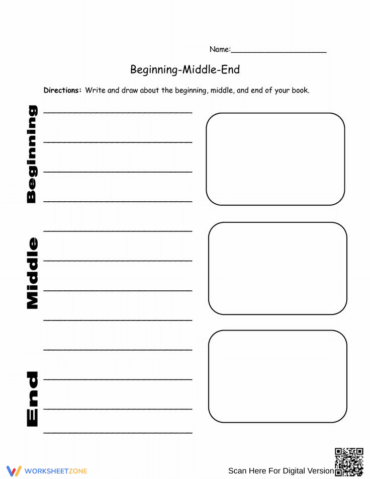 Understanding Story Elements: Beginning, Middle, End - Page 1