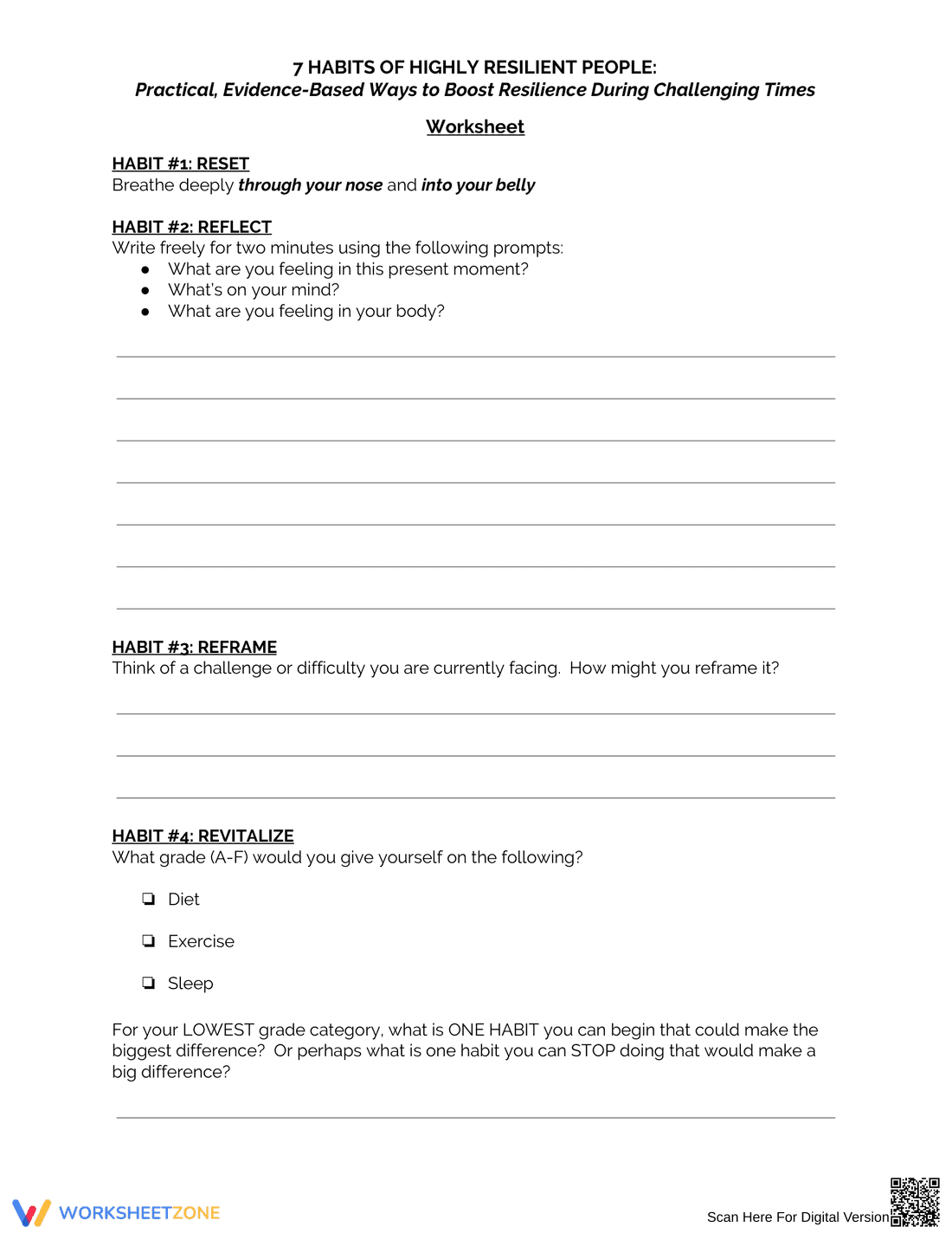 Develop 7 Habits of Highly Resilient People - Page 1