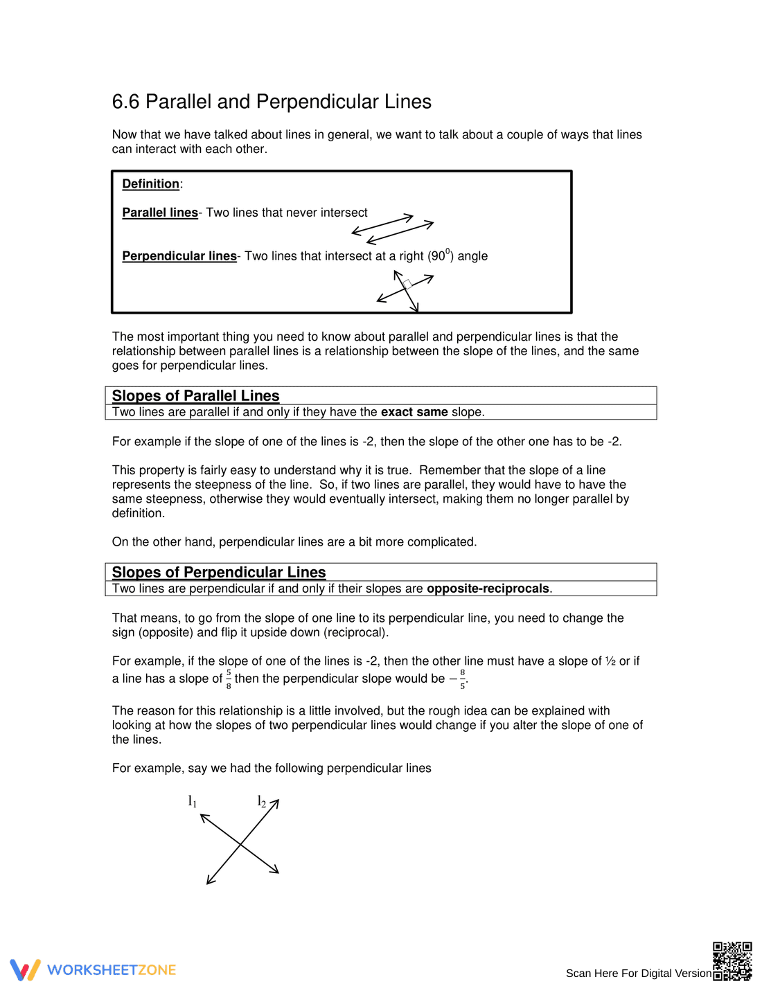 Parallel and Perpendicular Lines - Page 1