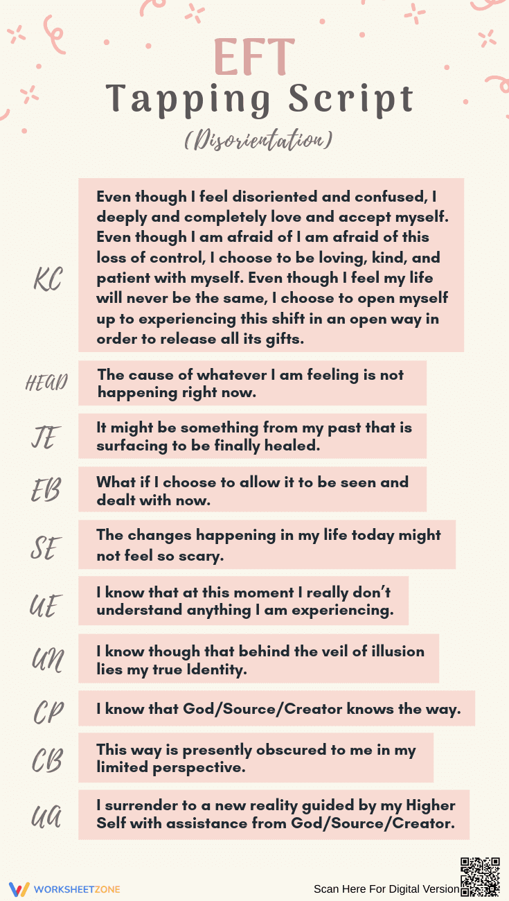 EFT Tapping Script Worksheet - Page 1