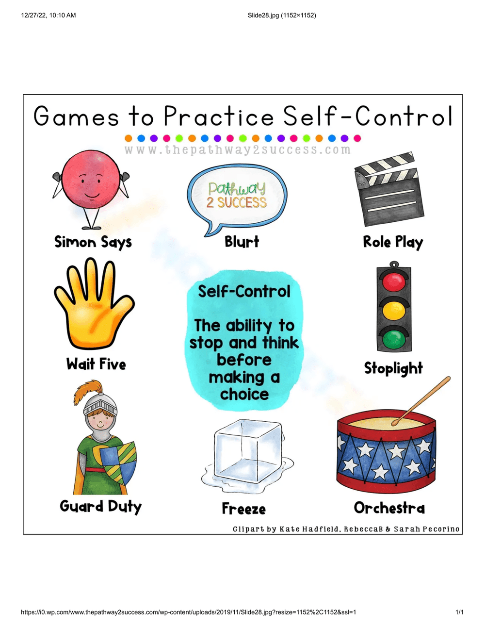 Game to practice self-control - Page 1