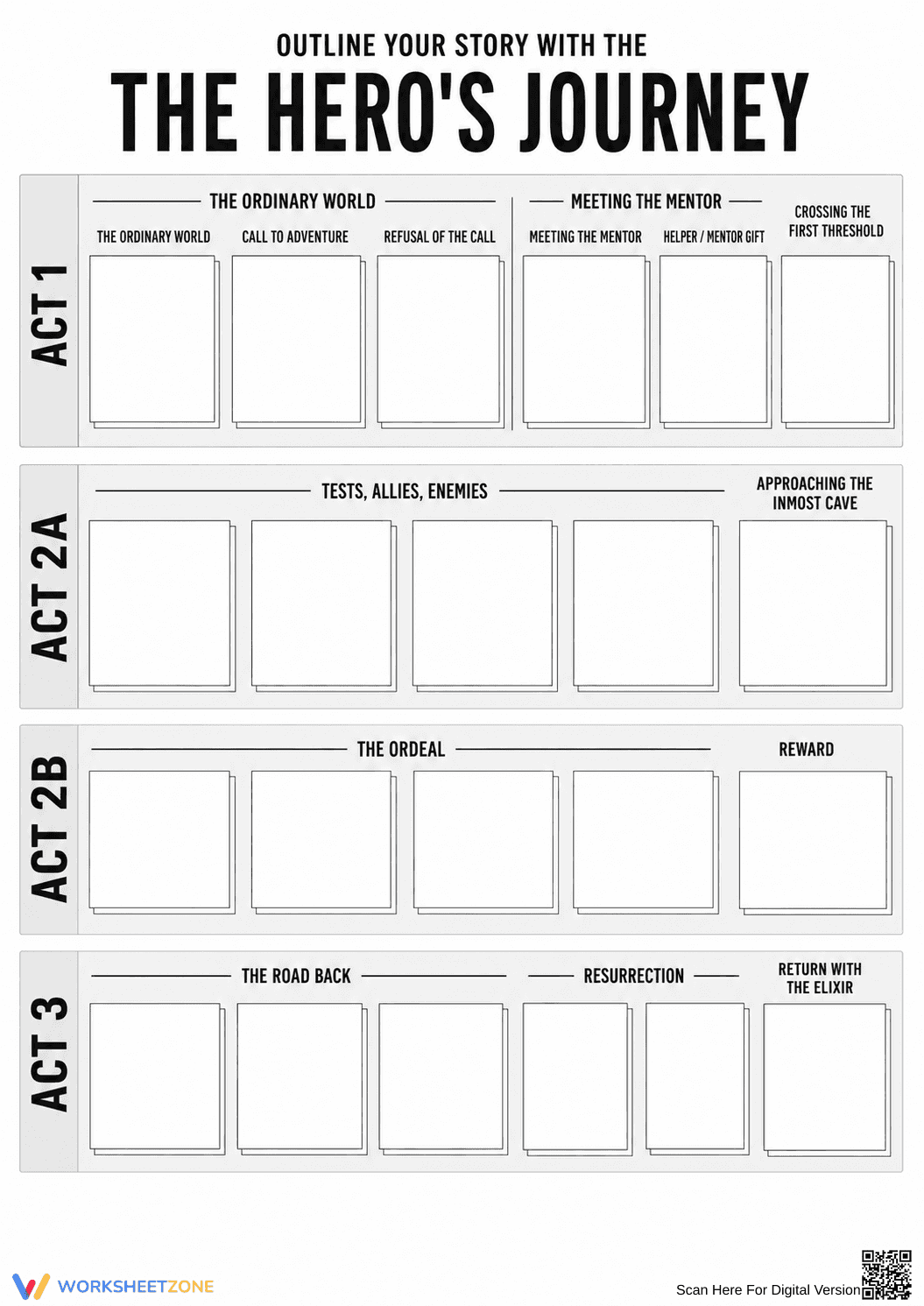 The Hero's Journey Worksheet - Page 1