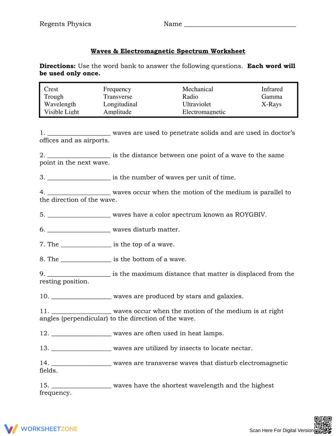 Explore Waves on the Electromagnetic Spectrum - Page 1