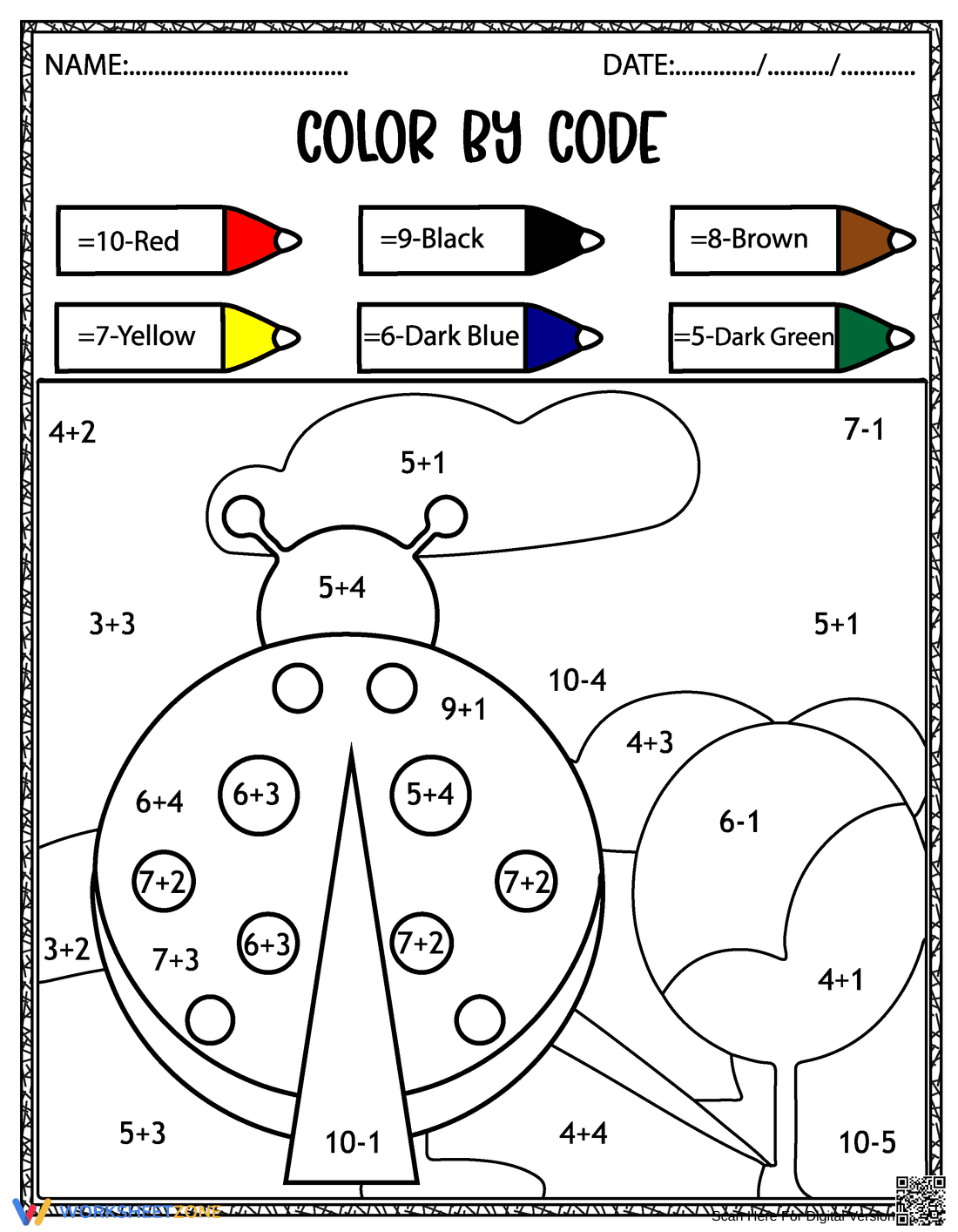 Creative Addition Math - Page 1