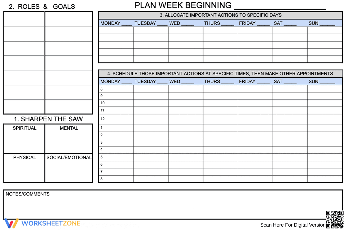 7 Habits Planning For Success! - Page 1