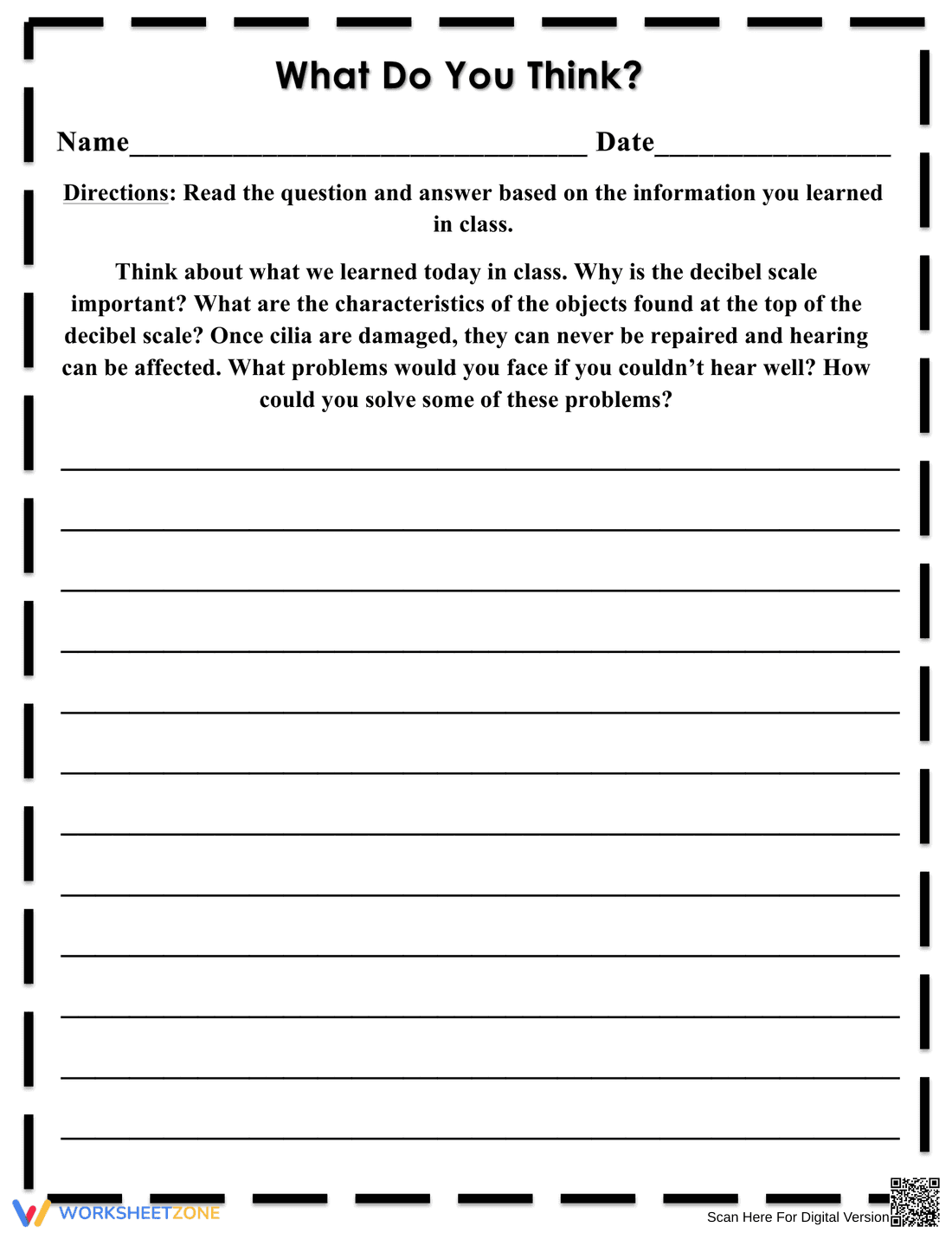 Develop Critical Thinking: What Do You Think? - Page 1