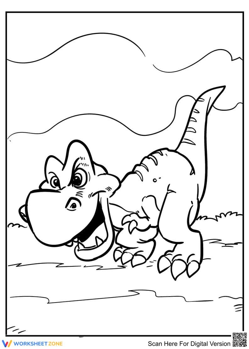T-Rex Anatomy Worksheet - Page 1