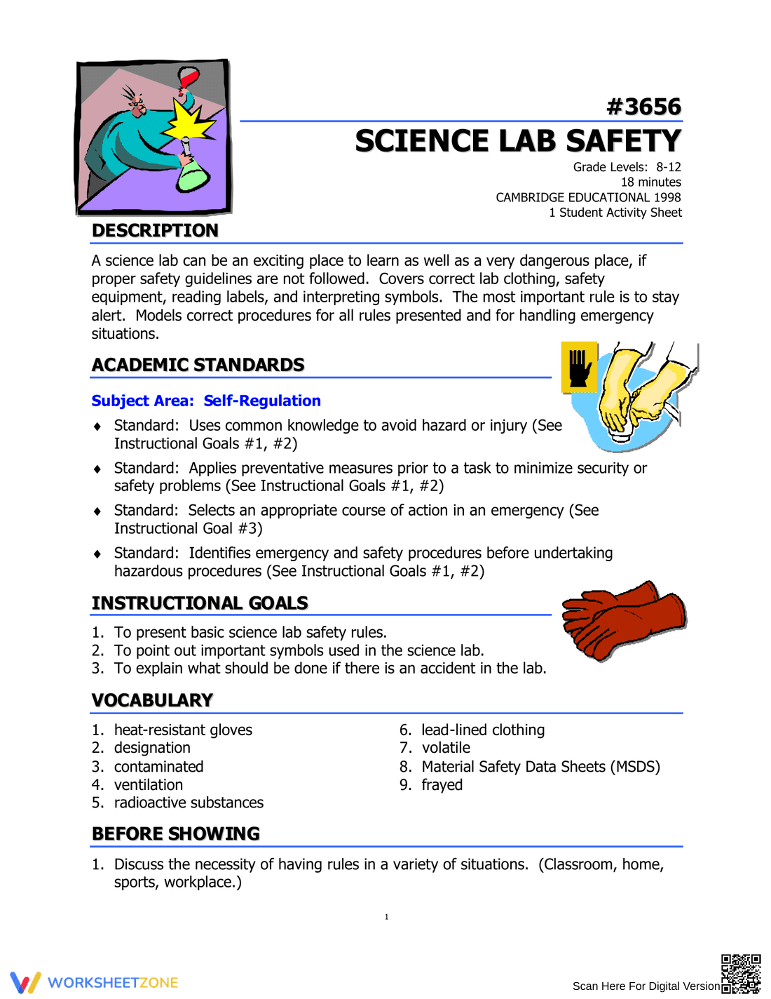 Comprehensive Safety in Laboratory Practices - Page 1