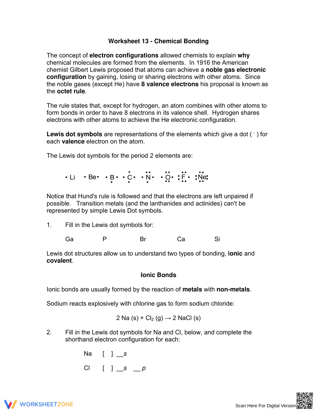 Exploring Types of Chemical Bonding - Page 1
