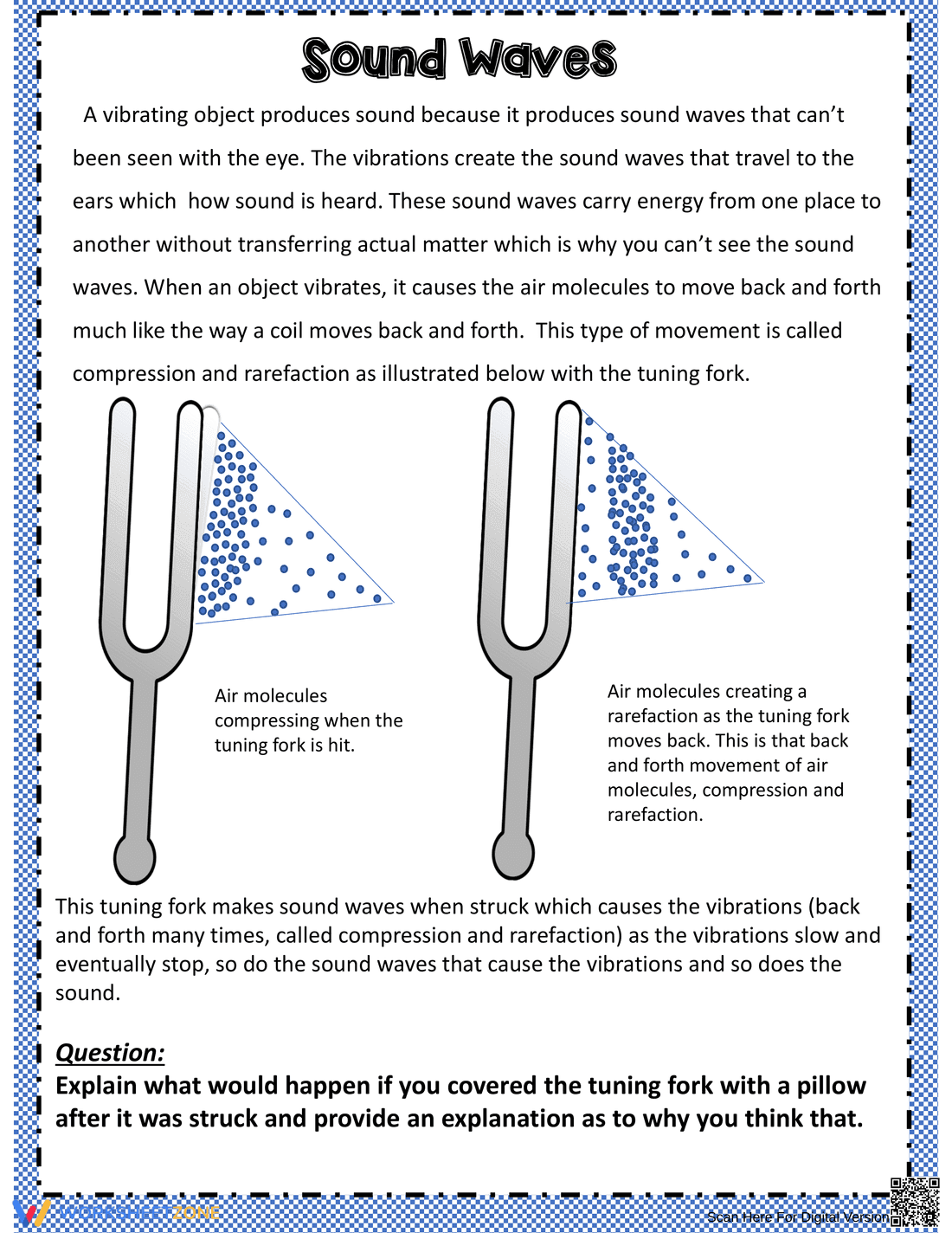 Sound Wave Illustration Worksheet - Page 1