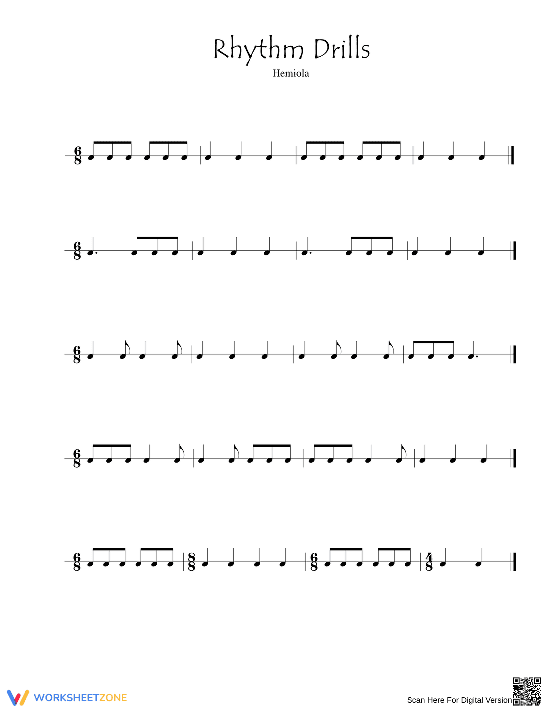 Practicing Rhythm Drills - Page 1
