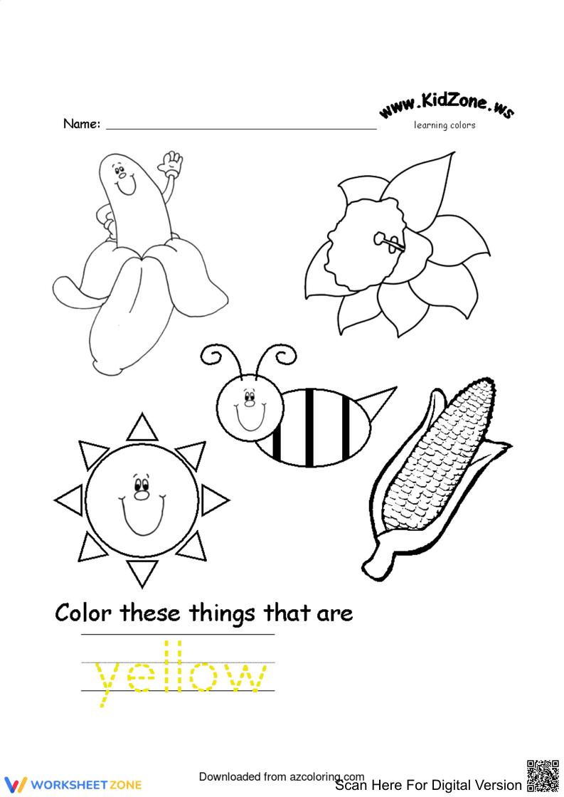 Creative Color Exploration with Yellow - Page 1