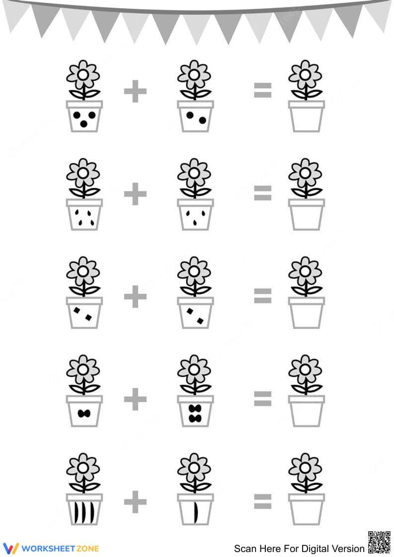 Fun Addition Coloring Worksheet for Kids - Page 1