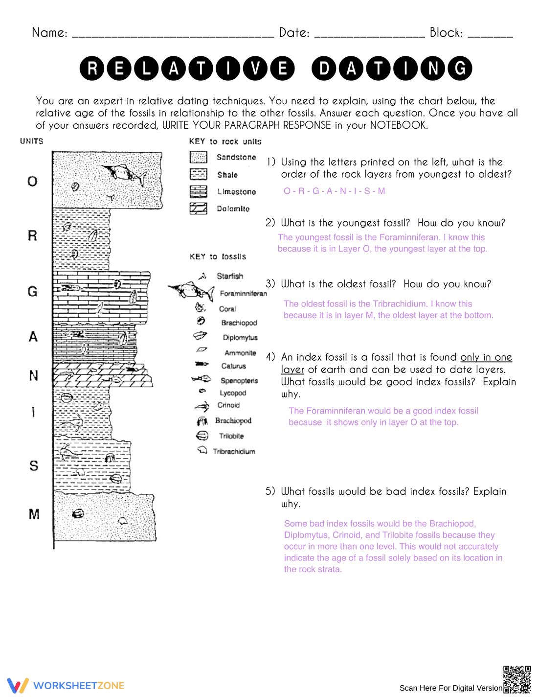Advanced Relative Dating - Page 1