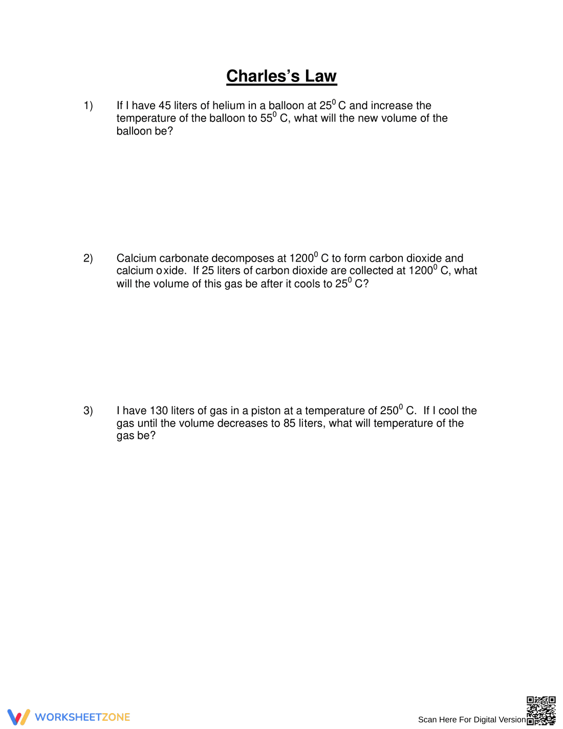 Applying Charles's Law - Page 1
