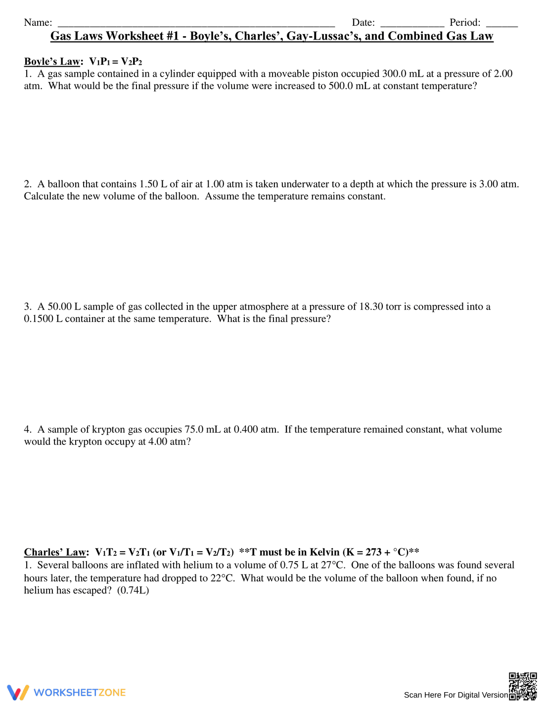 Master Gas Laws: Boyle's, Charles's, Gay-Lussac's - Page 1