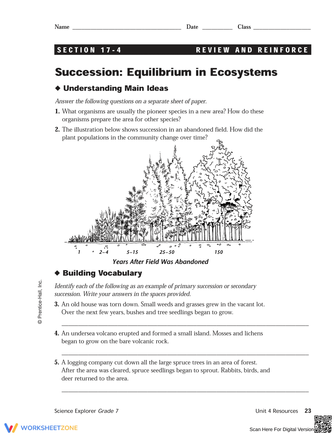 Succession & Equilibrium in Ecosystems - Page 1