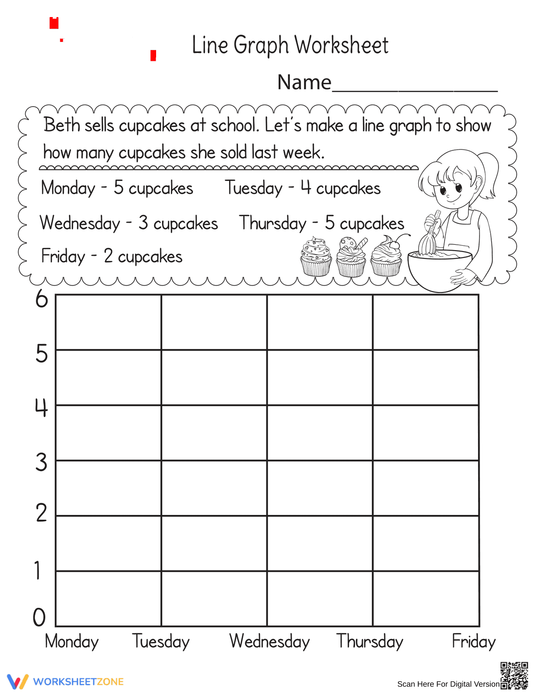 Mastering Line Graphs: An Analytical Worksheet - Page 1