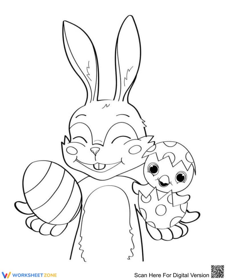 Cocomelon Easter Bunny Coloring Page | Essential Printable - Page 1