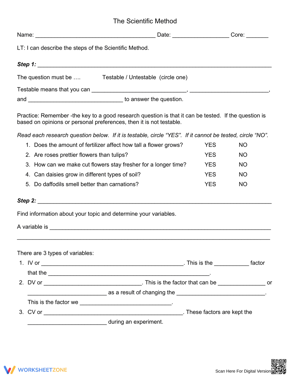 The Scientific Method: A Step-by-Step Guide - Page 1