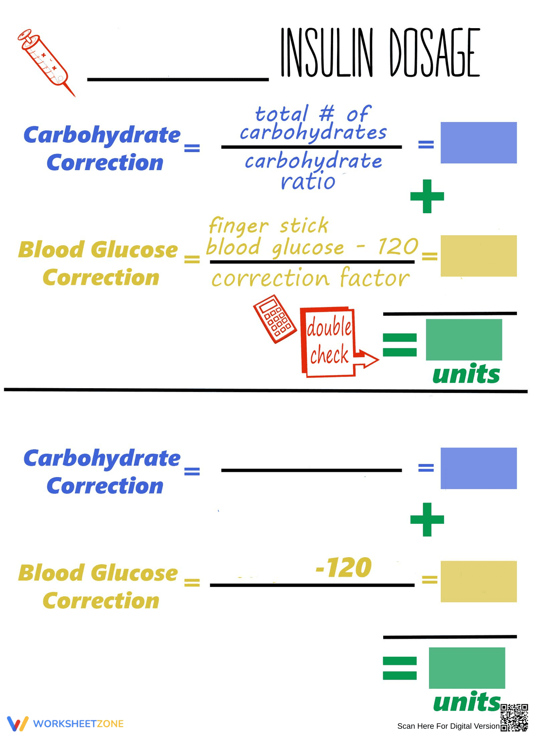 Insulin Dosage: Calculations for Diabetes - Page 1