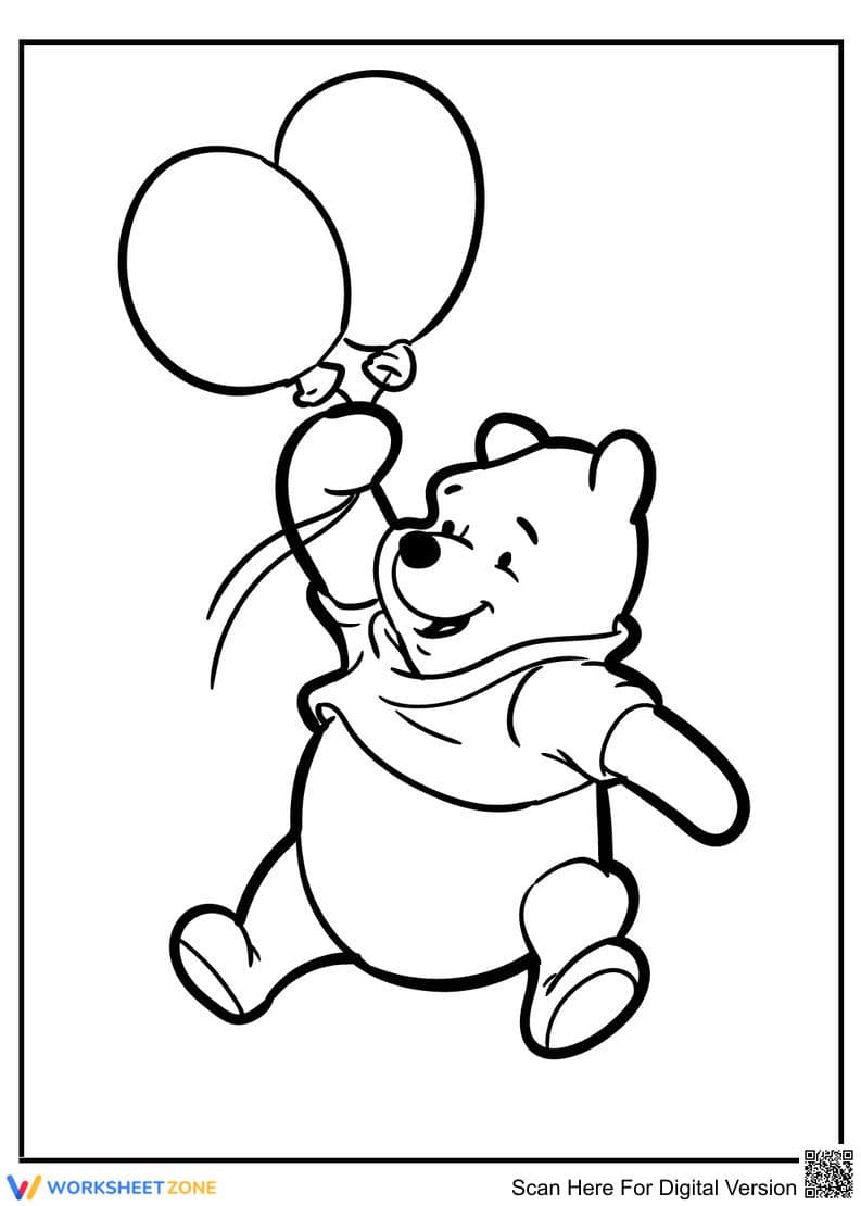 Printable Winnie the Pooh Coloring Page | PreK-1 - Page 1
