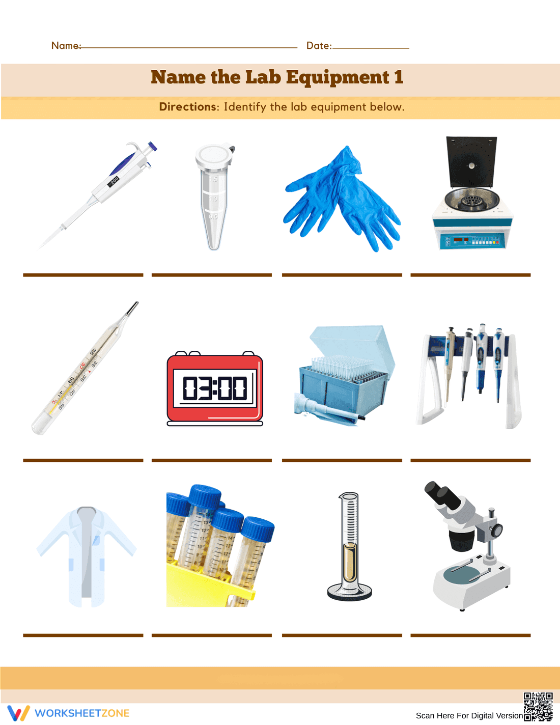 Name the Lab Equipment Practice - Page 1