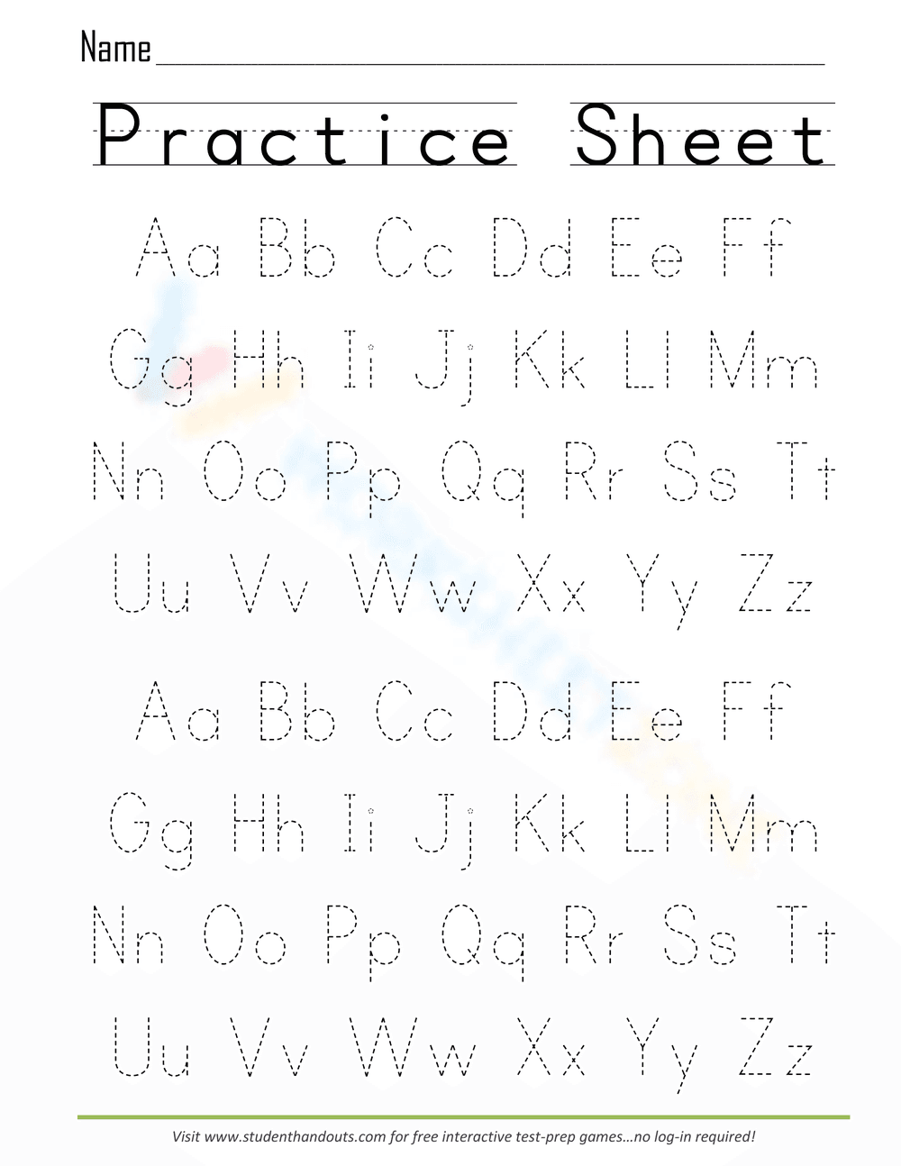 General Practice Sheet for Skill Improvement - Page 1