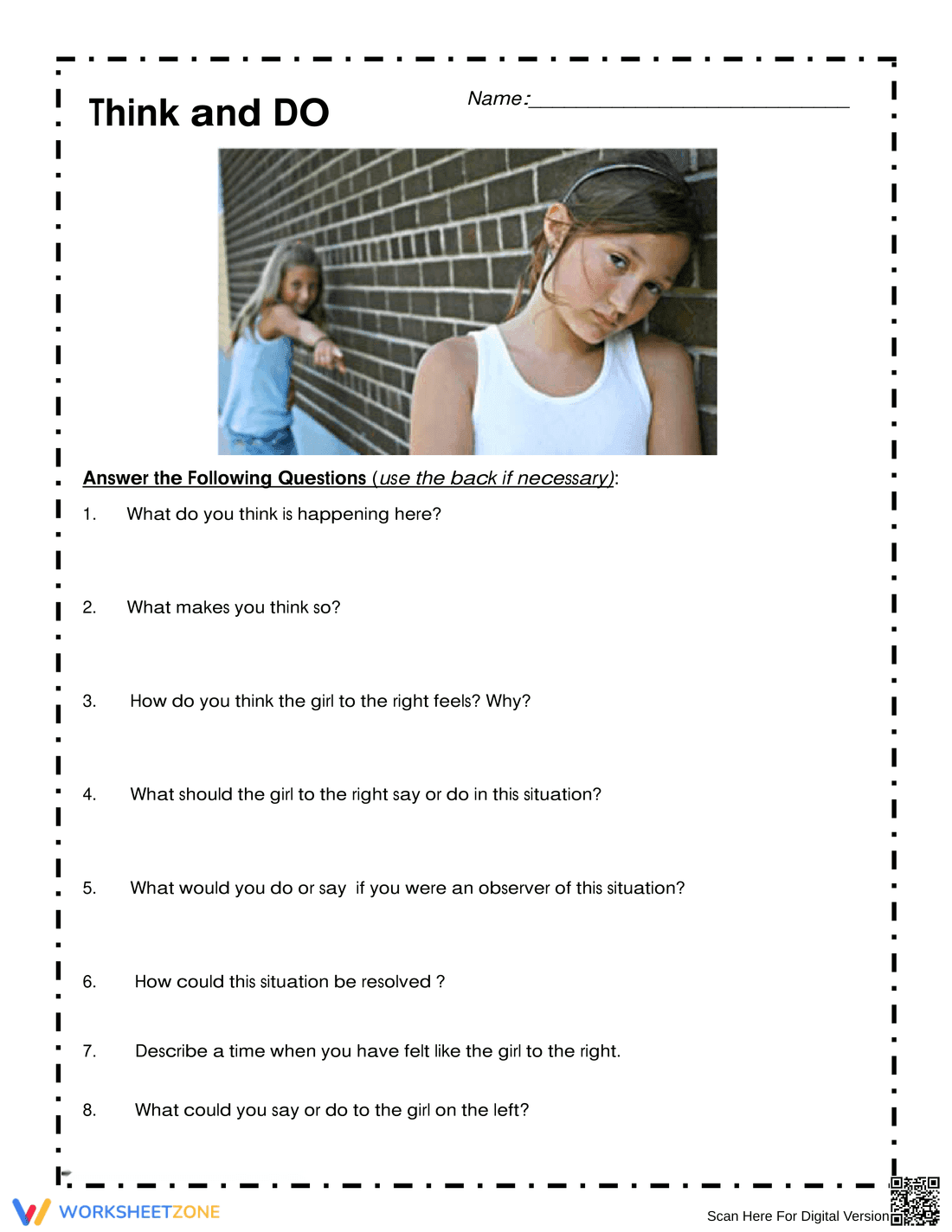 Think and Do Worksheet 2: Enhance Critical Thinking Skills - Page 1