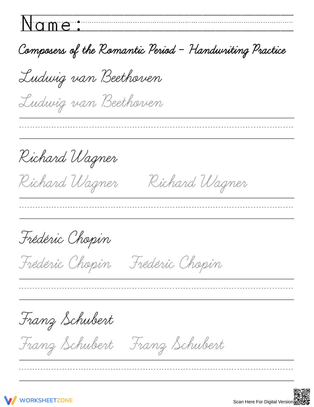 Composers of the Romantic Period: Music History - Page 1