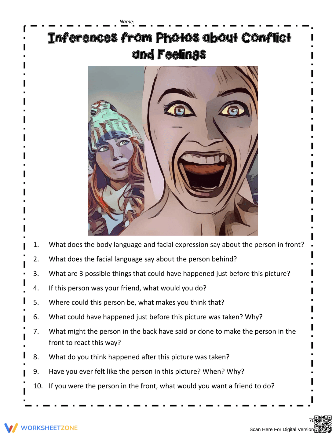 Making Inferences from Photos worksheet - Page 1