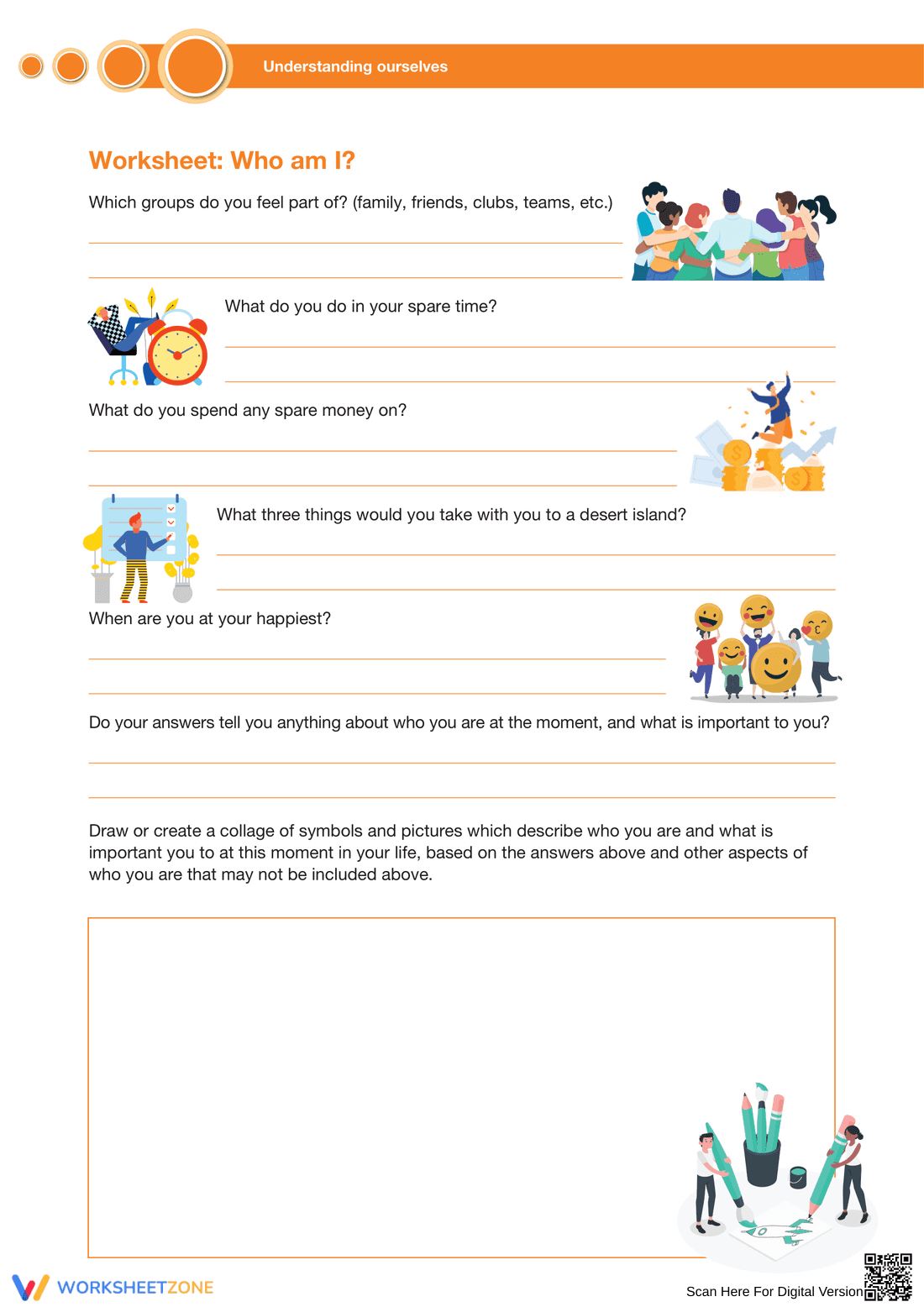 Worksheet: Exploring Self-Identity - Page 1