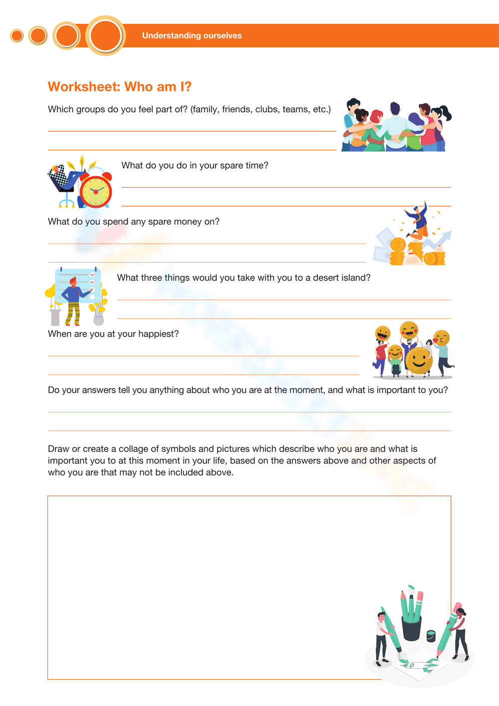 Worksheet: Exploring Self-Identity - Page 1