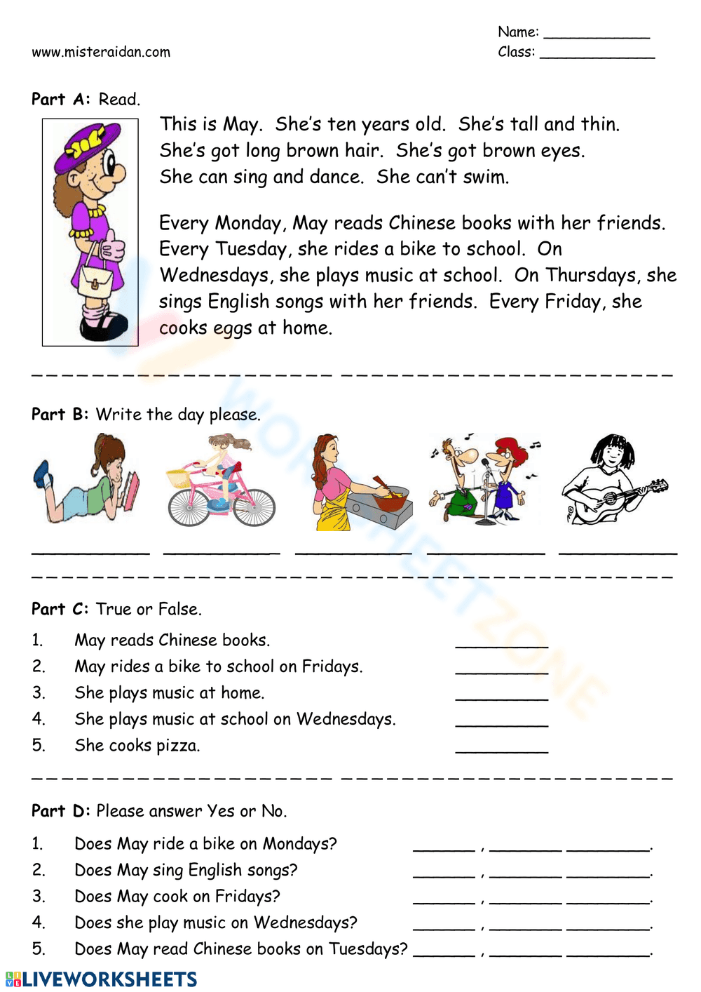 READ AND DO EXERCISES - Page 1