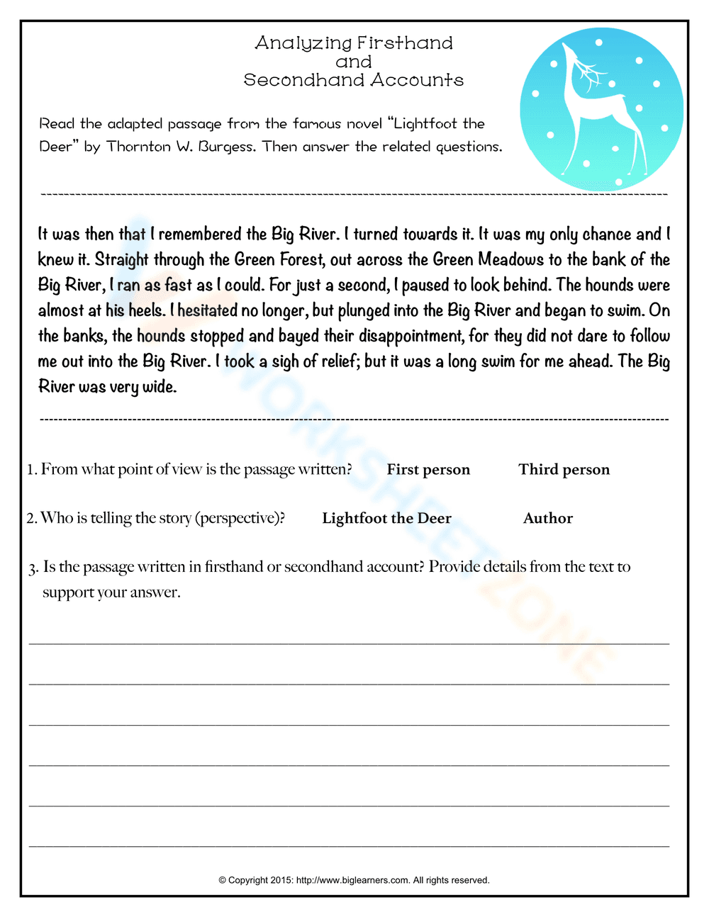 Analyzing Firsthand and Secondhand Accounts - Page 1