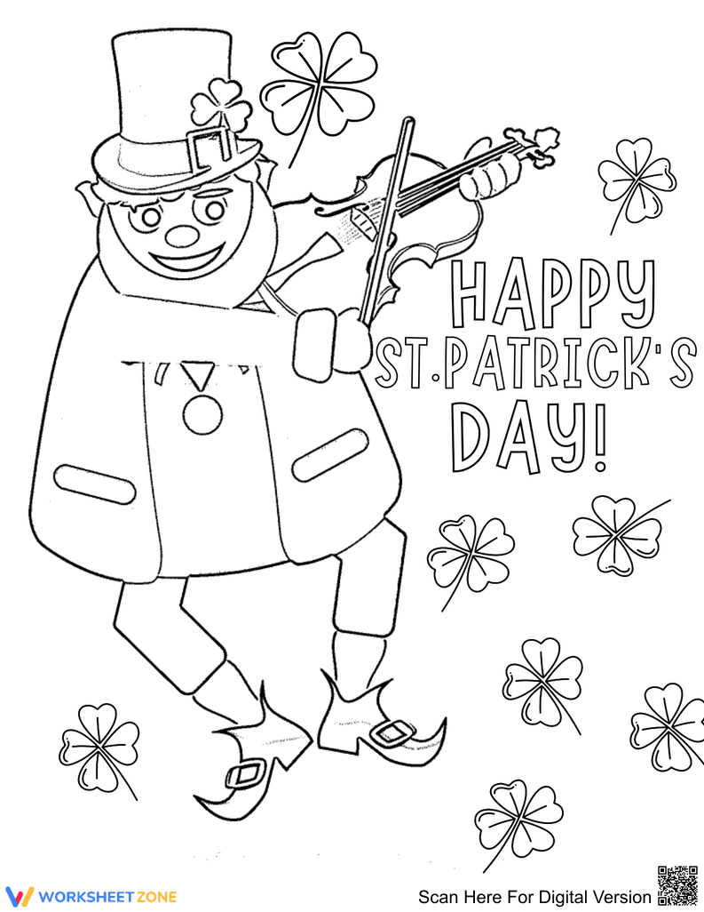 Grade 1-5 St. Patrick's Day — Printable No-Prep Worksheet - Page 1