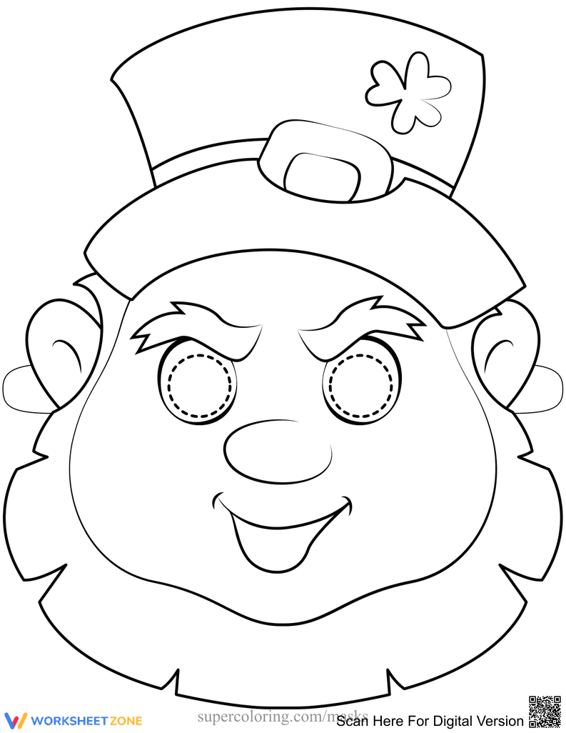 Create Your Own Leprechaun Mask! - Page 1