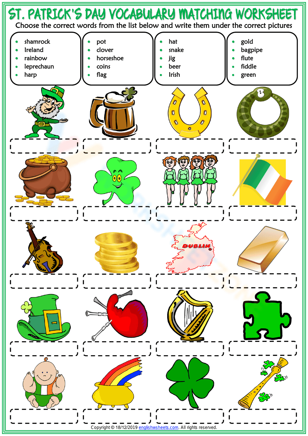 St. Patrick's Day ESL - Page 1
