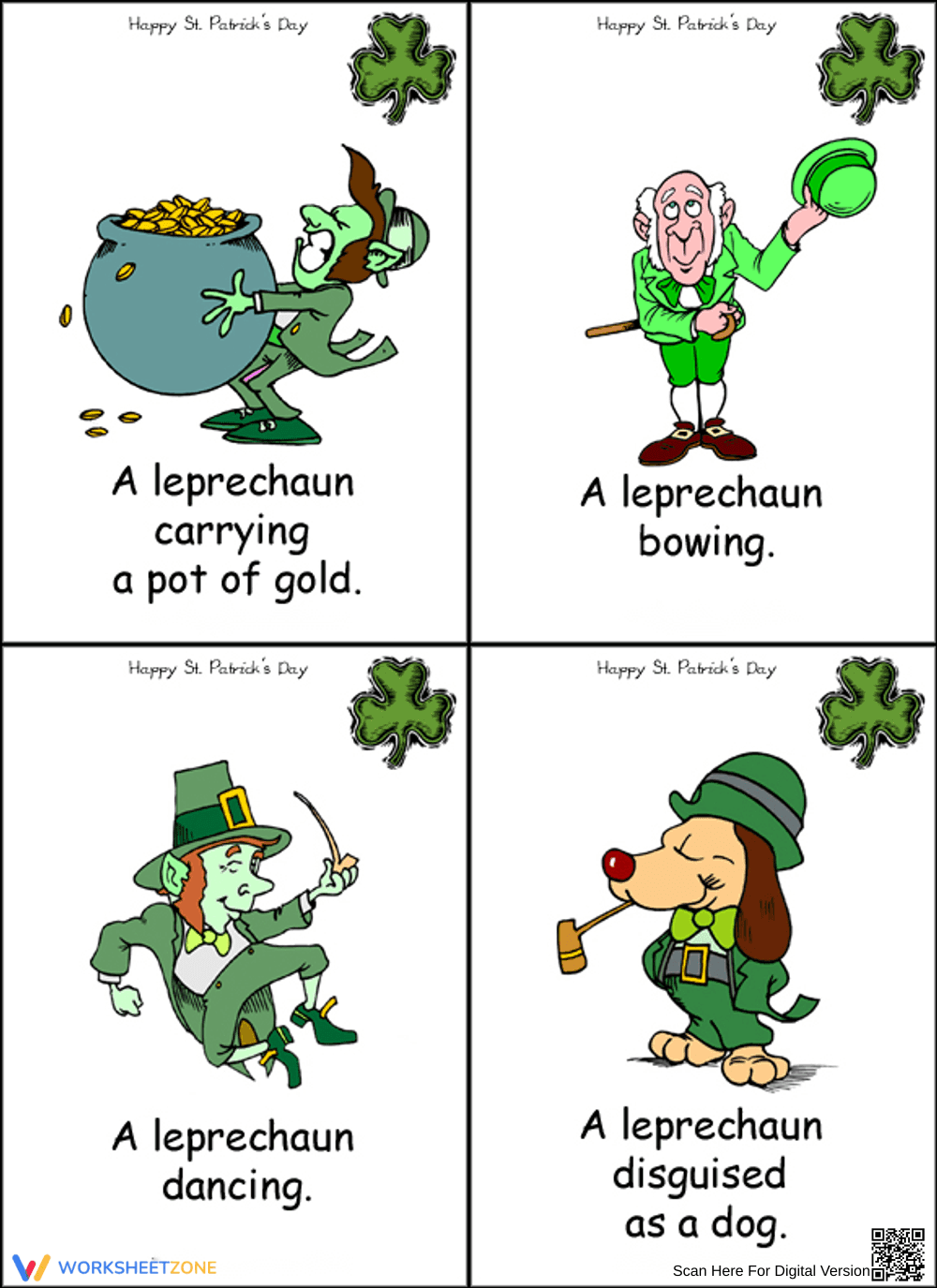 Leprechaun Flashcard - St. Patrick's Day Resource - Page 1