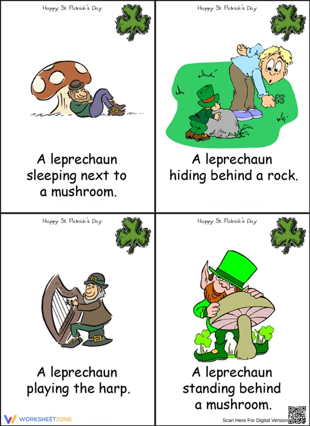 Leprechaun Flashcard 5 for St. Patrick's - Page 1