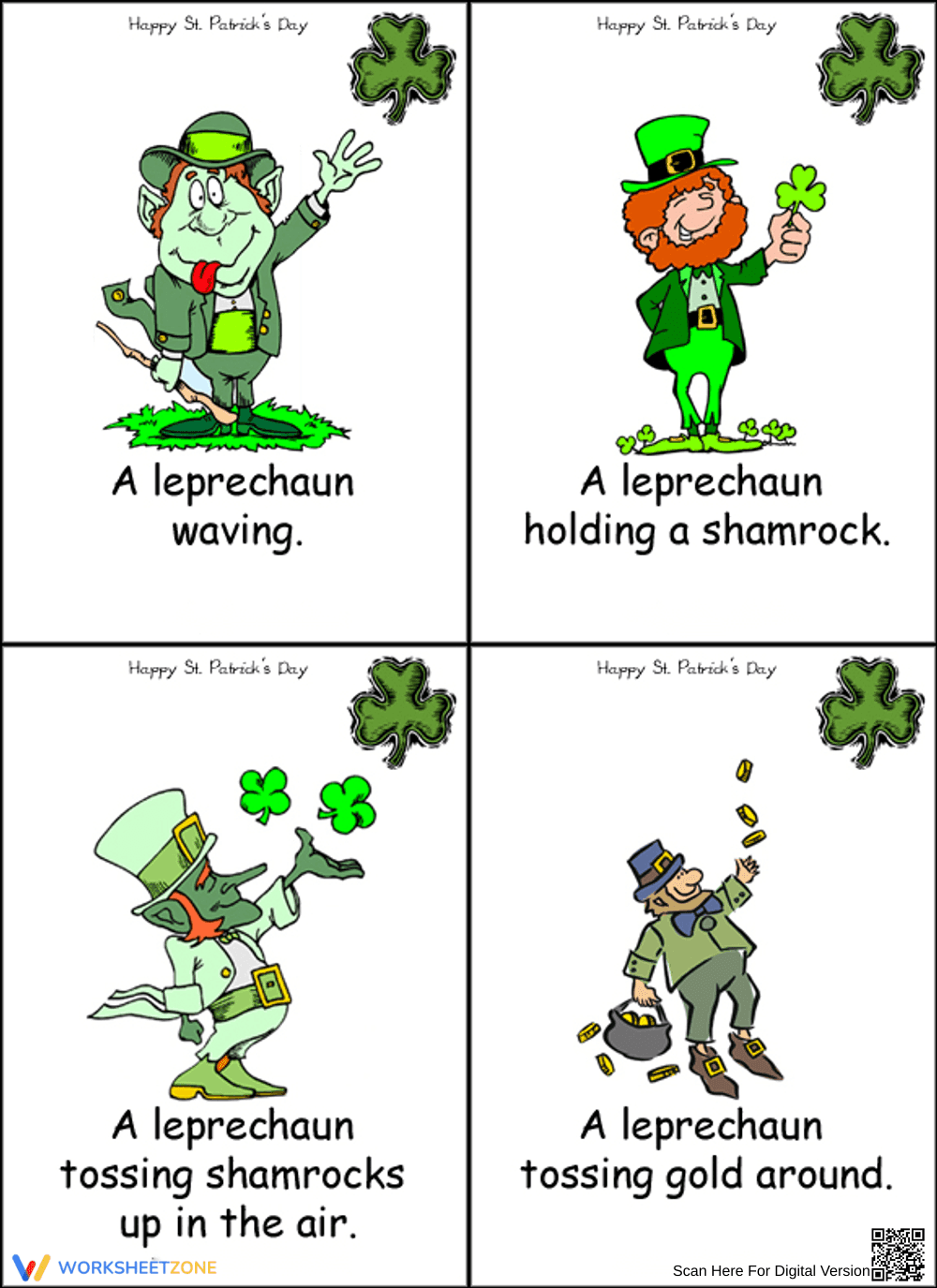 Leprechaun Flashcard 6 - St. Patrick's Day - Page 1