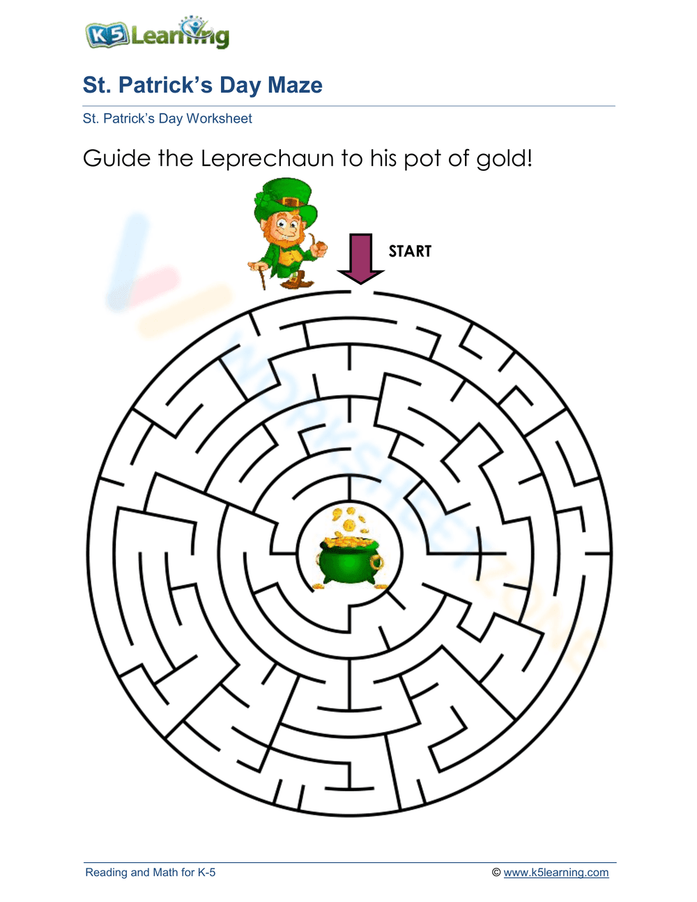St. Patrick’s Day Maze - Page 1