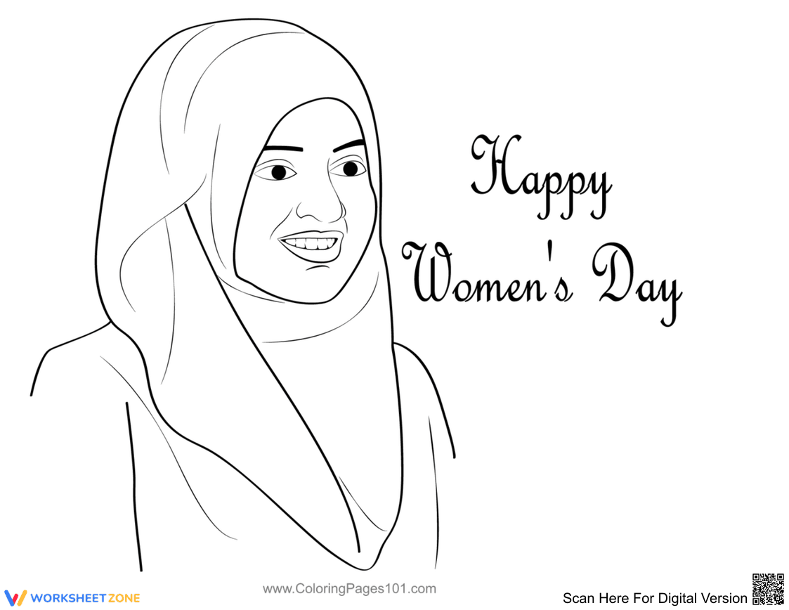 Women's Day Coloring Page | Grade 1-5 Essential - Page 1