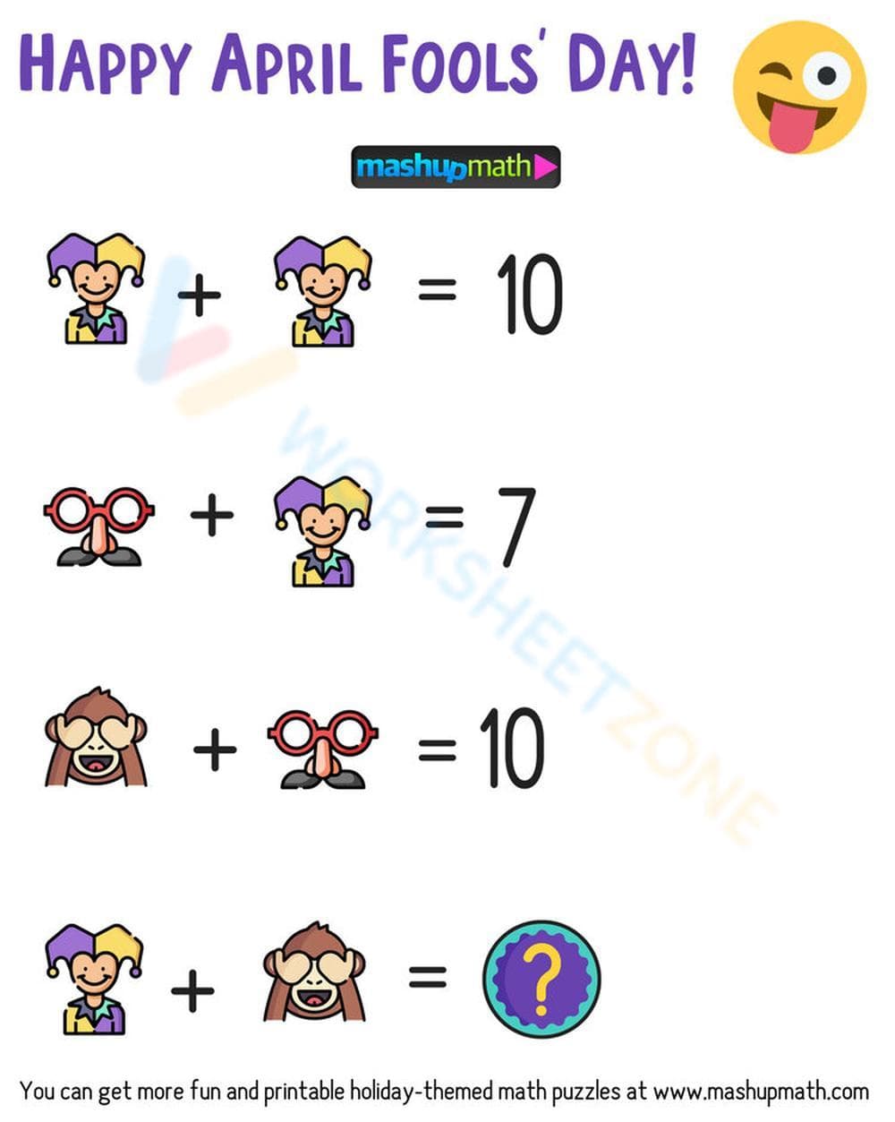 Find the Missing Number Math Puzzle - Page 1